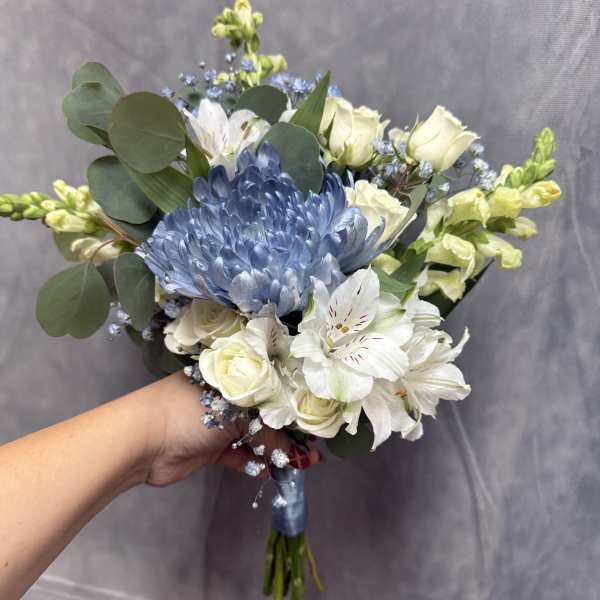 Frosted blooms prom bouquet