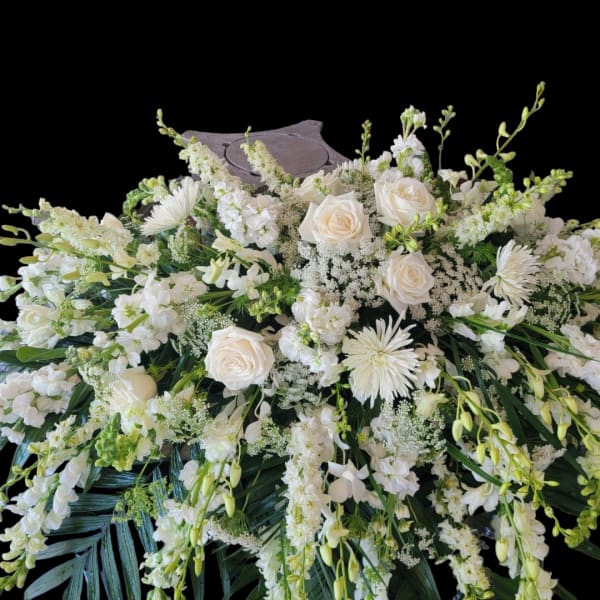 Purest Devotion Casket Spray