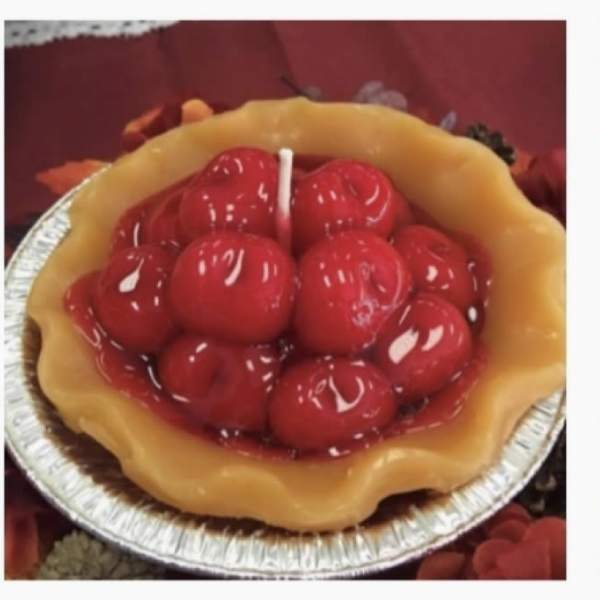Cherry pie candle