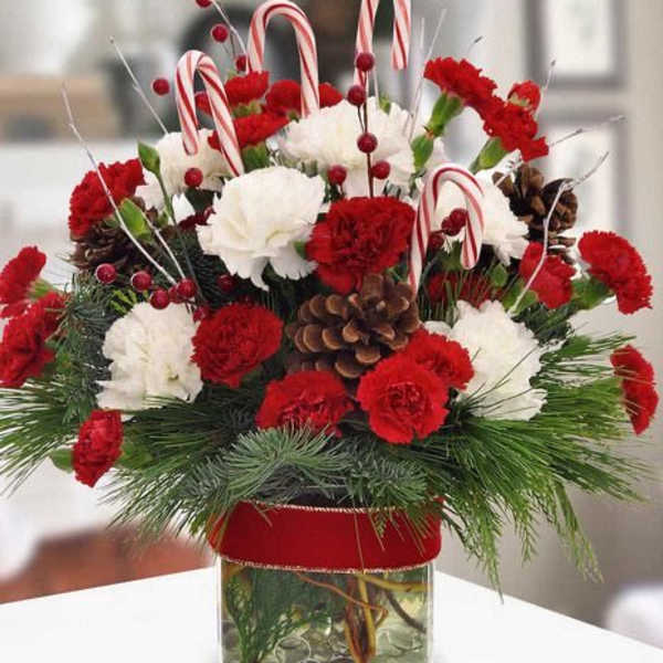 Christmas mix vase