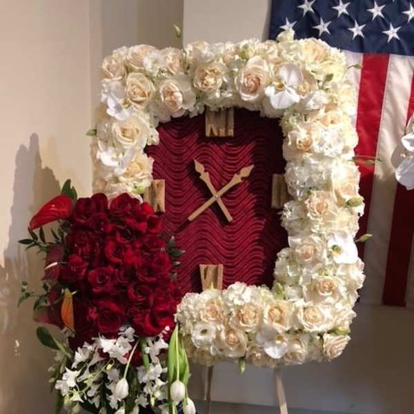 Eternal Time Funeral Standing Spray