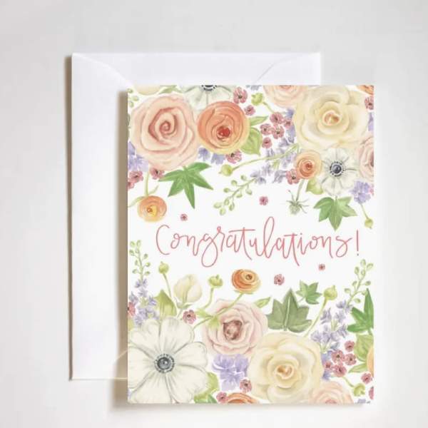 Floral Congratulations Card