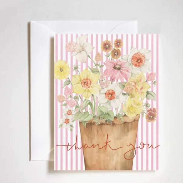 Thank Your Flower Pot Card