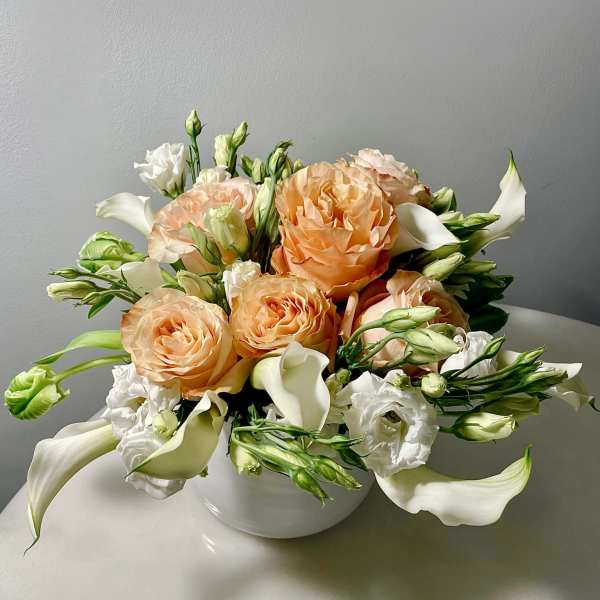 Peach Elegance Vase