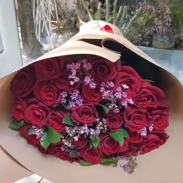 2 Dozen Red Rose Bouquet