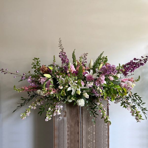 English Garden Casket Spray