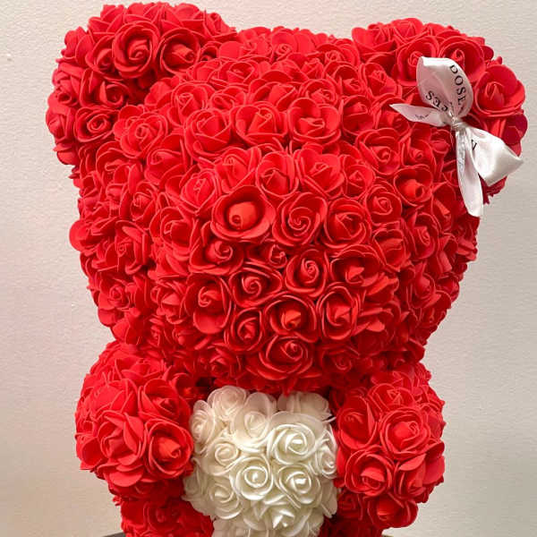 Red Rose Teddy Bear with Gift box