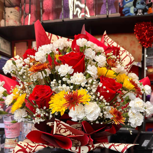 Fall Mix basket arrangement