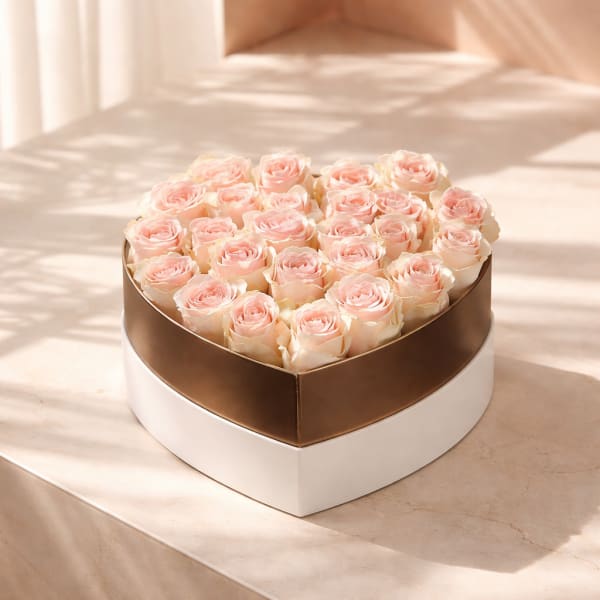 Heart-Shaped Rose Arrangement