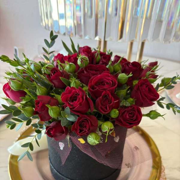 Mini Red Rose Arrangement