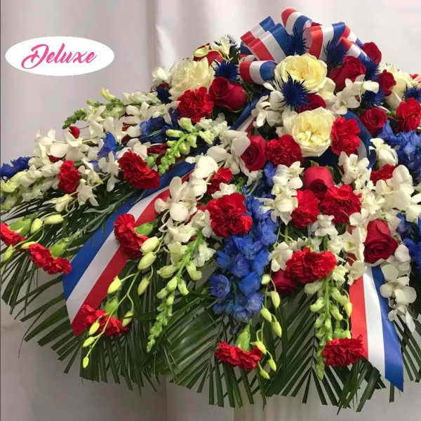 Patriotic Casket Cover