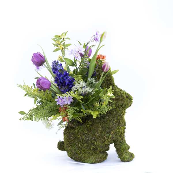 Artificial Moss Bunny arrangement