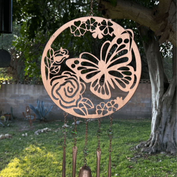 Metal Butterfly Wind Chime
