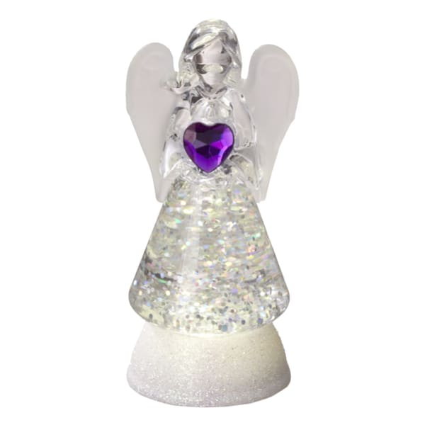 Lighted Angel Purple