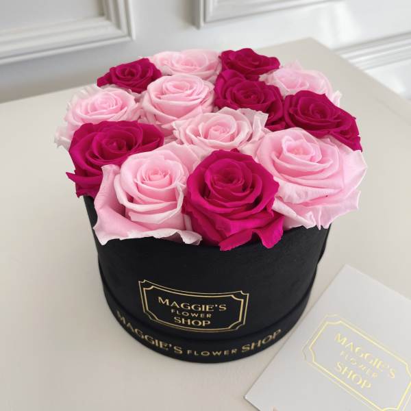 MFS Eternity Roses (hot/baby pink) Mini Box