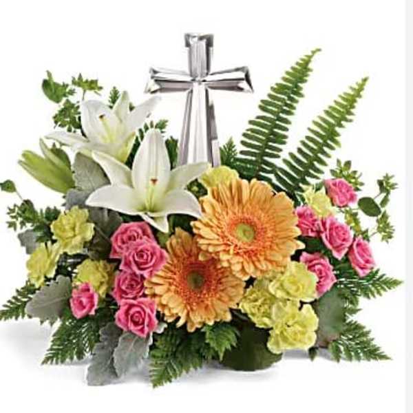 Easter Cross Centerpiece