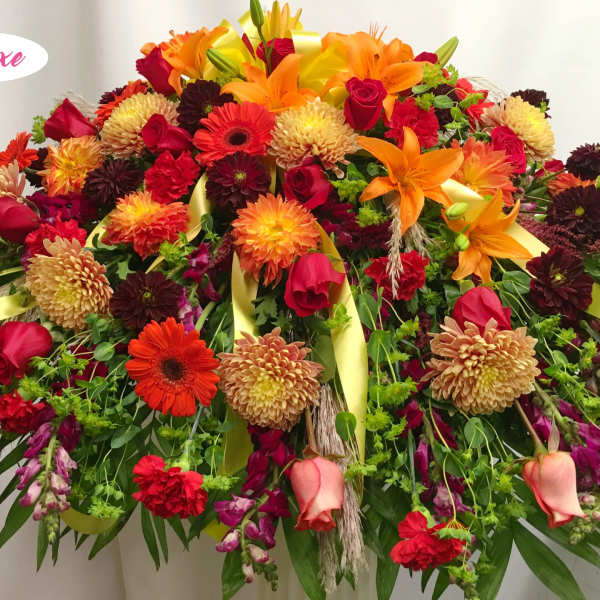 Sunset Autumn Casket Cover