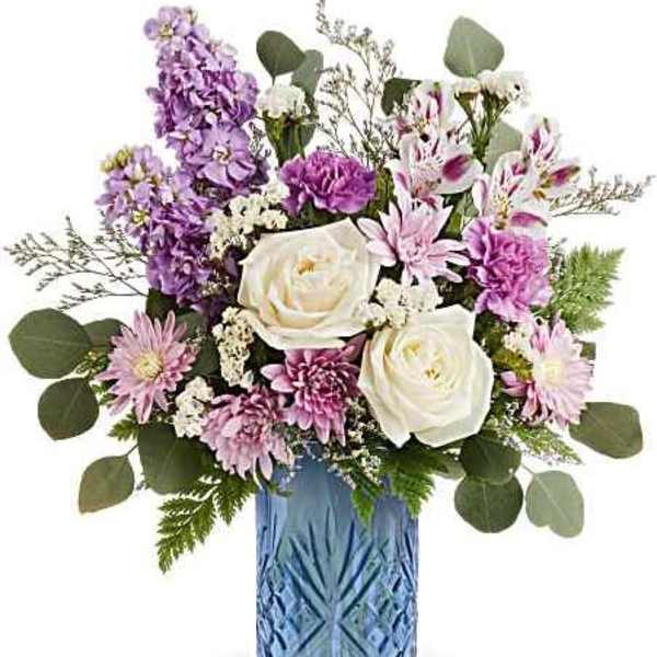 Teleflora's Blue Bliss Bouquet