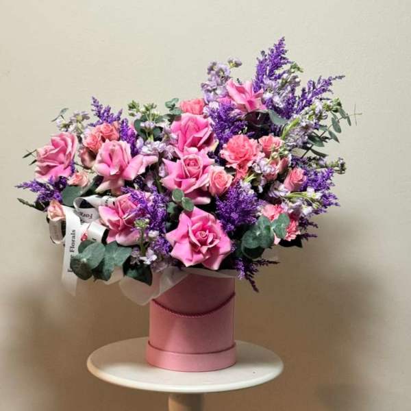 Lavender field Hat box