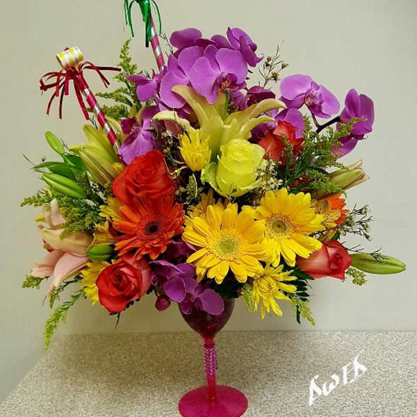 Tropical Martini Bouquet