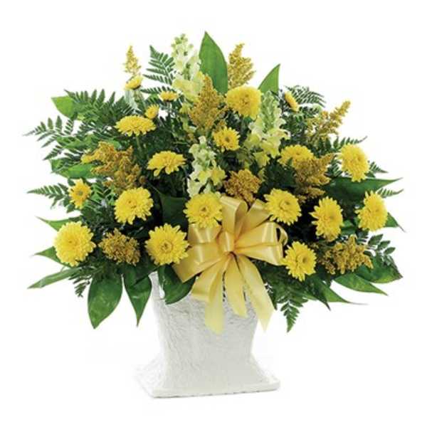 Classic Yellow Mache Basket