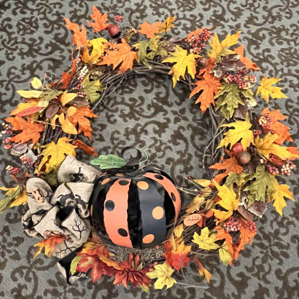 Halloween Pumkpkin Wreath