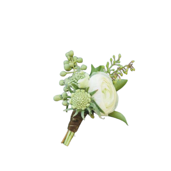 Classic White Boutonniere