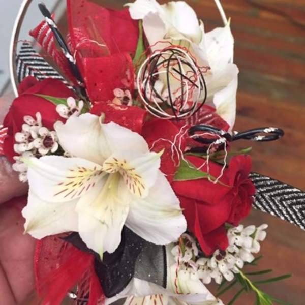 Red and White Arm Band