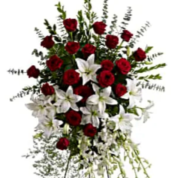 Lily and Rose Tribute Spray