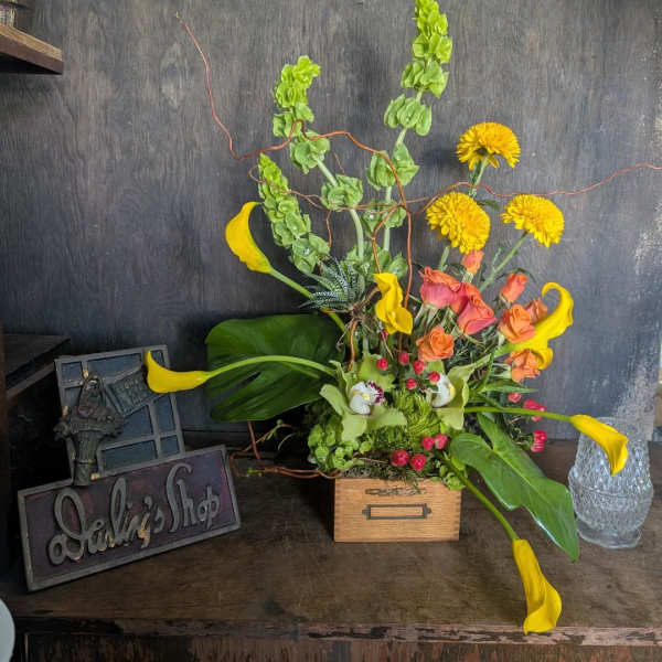 Vintage School Box with lid - next day delivery