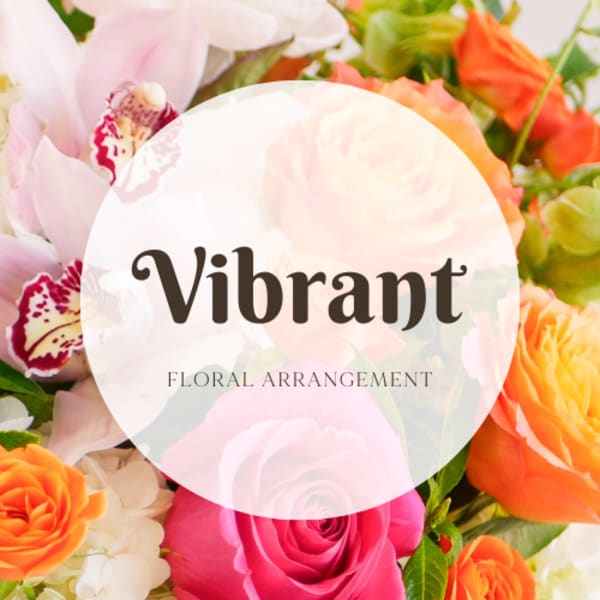 Colorful bouquet with pink, orange, and white flowers