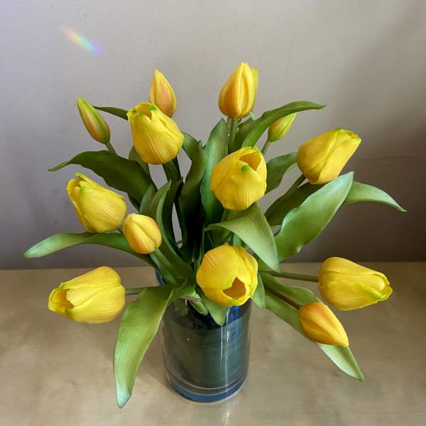 Tulip Time - Silk Floral Arrangement