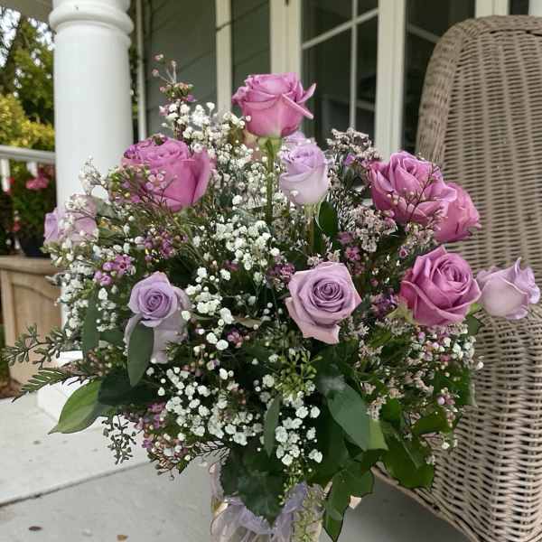 Dozen Lavender Roses