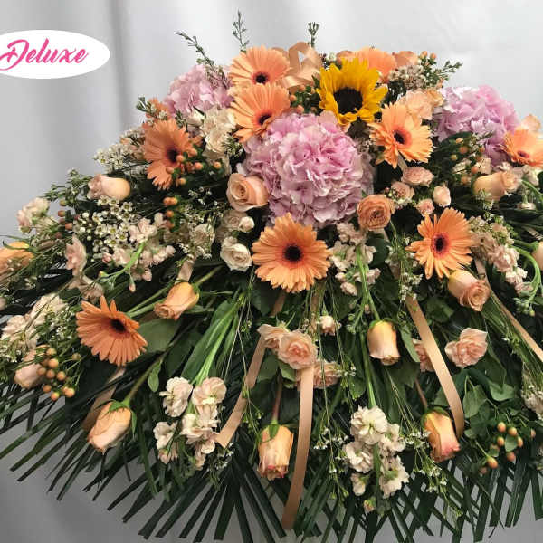 Sweet Peaches Casket Cover