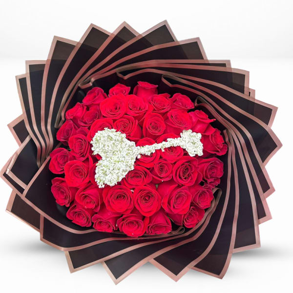 Keys Heart Red Bouquet