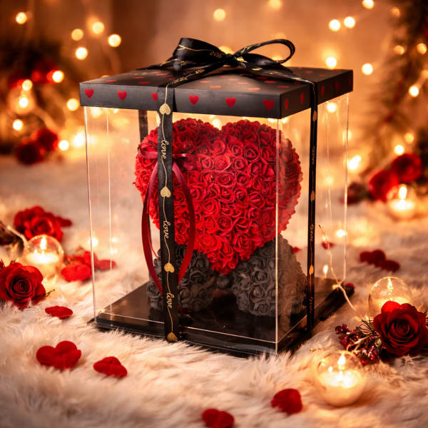 HEART ROSE GIFT BOX