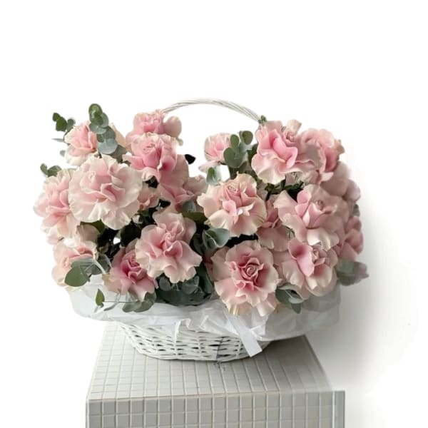 Blushing Rose Basket