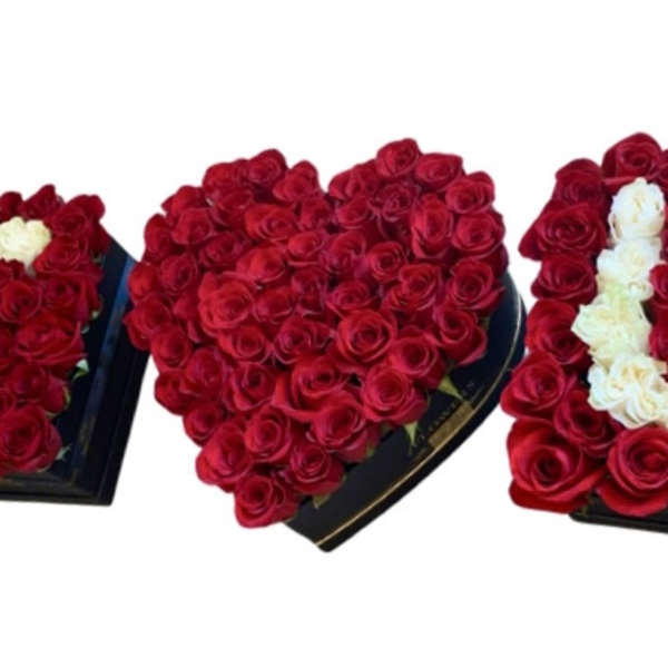 I love U rose box set