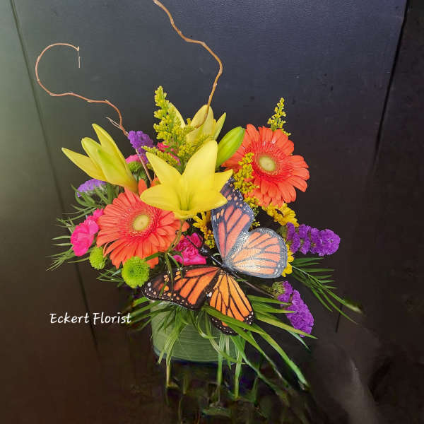 Eckert Florist's Butterfly Kisses Bouquet *Our Local Delivery Only