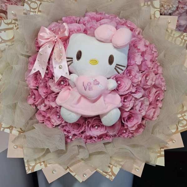 Pink Kitty Lover Bouquet