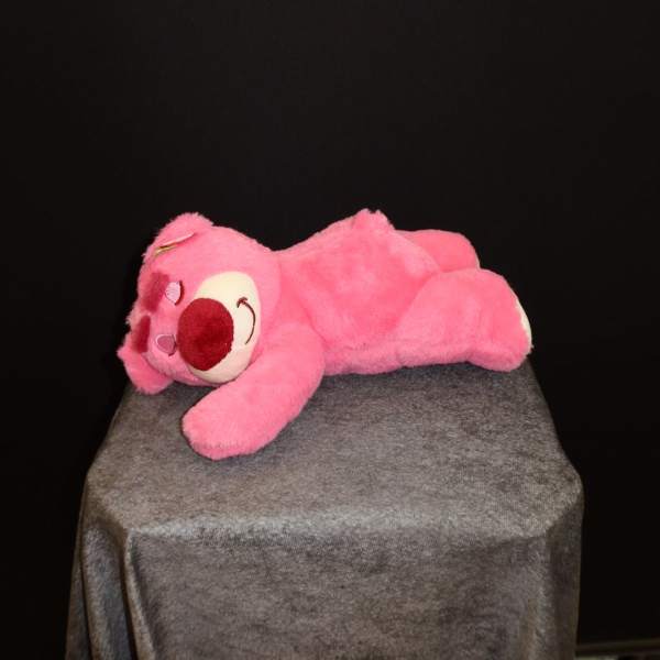 Pink Strawberry Sleeping Teddy Bear Plush Small
