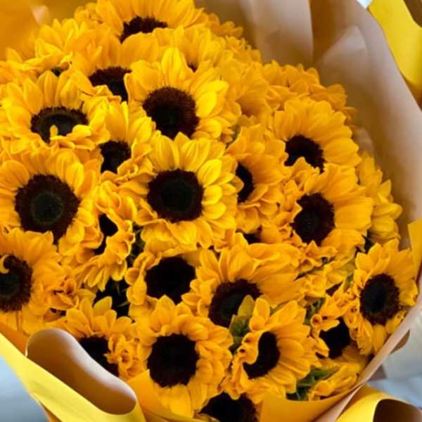 Amber Skies Wrapped Bouquet