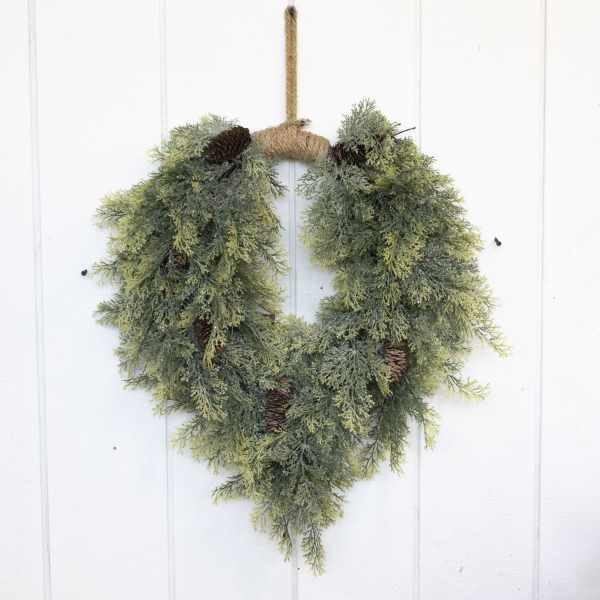 Artificial Variegated Cedar wreath