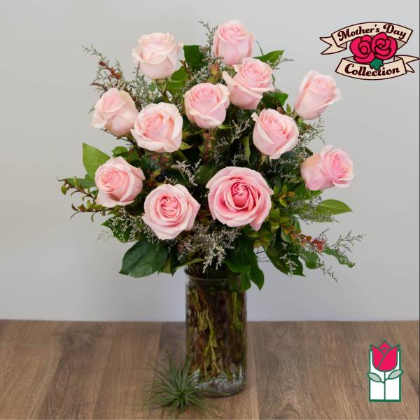 Beretania's Extra Long Stem Pink Rose Masterpiece (30% Larger flower) Pink Hue May Vary
