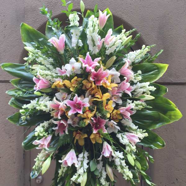 Spring Mix Blossoms Wreath - F200W06
