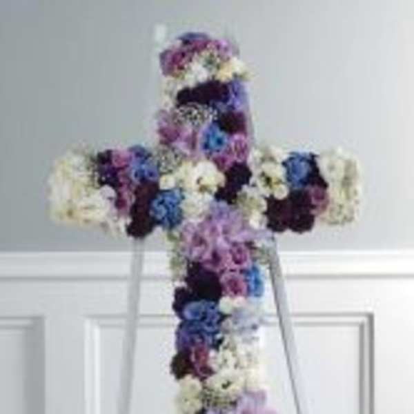 Jewel Toned Cross of Roses and More