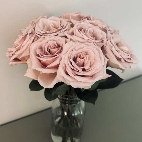 1 Dozen Mason Jar Roses