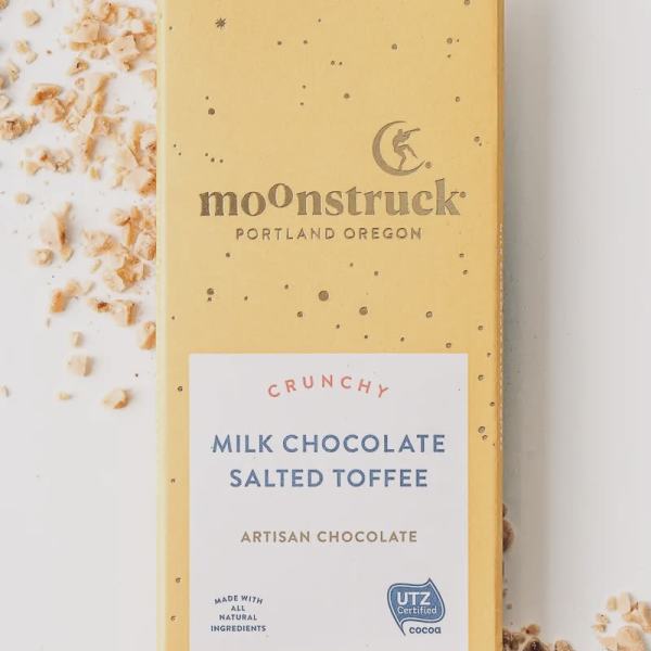 Milk Chocolate Salted Toffee Chocolate Bar