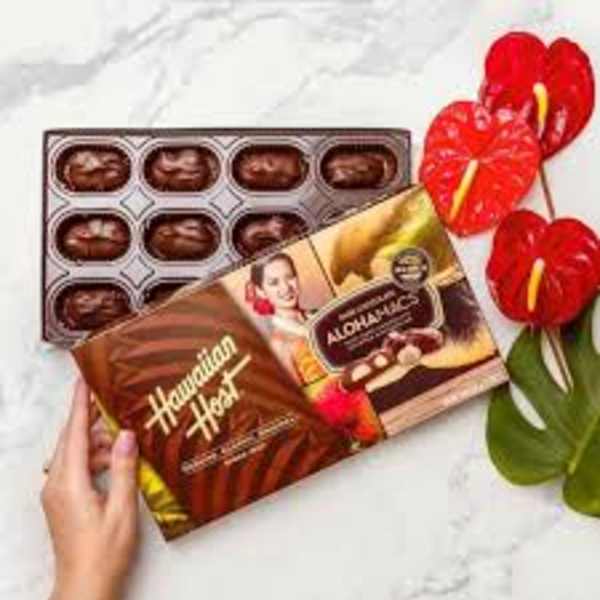 Chocolate gift boxes with red anthurium flowers
