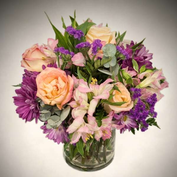 Peach & Purple Delight Vase